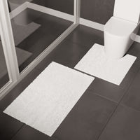 Cotton White Bathmat (Pack of 2)