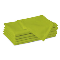 Cotton Lime Green Table Napkins (Pack of 6)