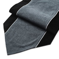 Cotton Black & Denim Table Runner (Pack of 1)