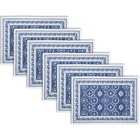 Cotton Indigo-03 Placemat (Pack of 6)