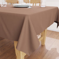 Cotton Tan Table Cloth (Pack of 1)