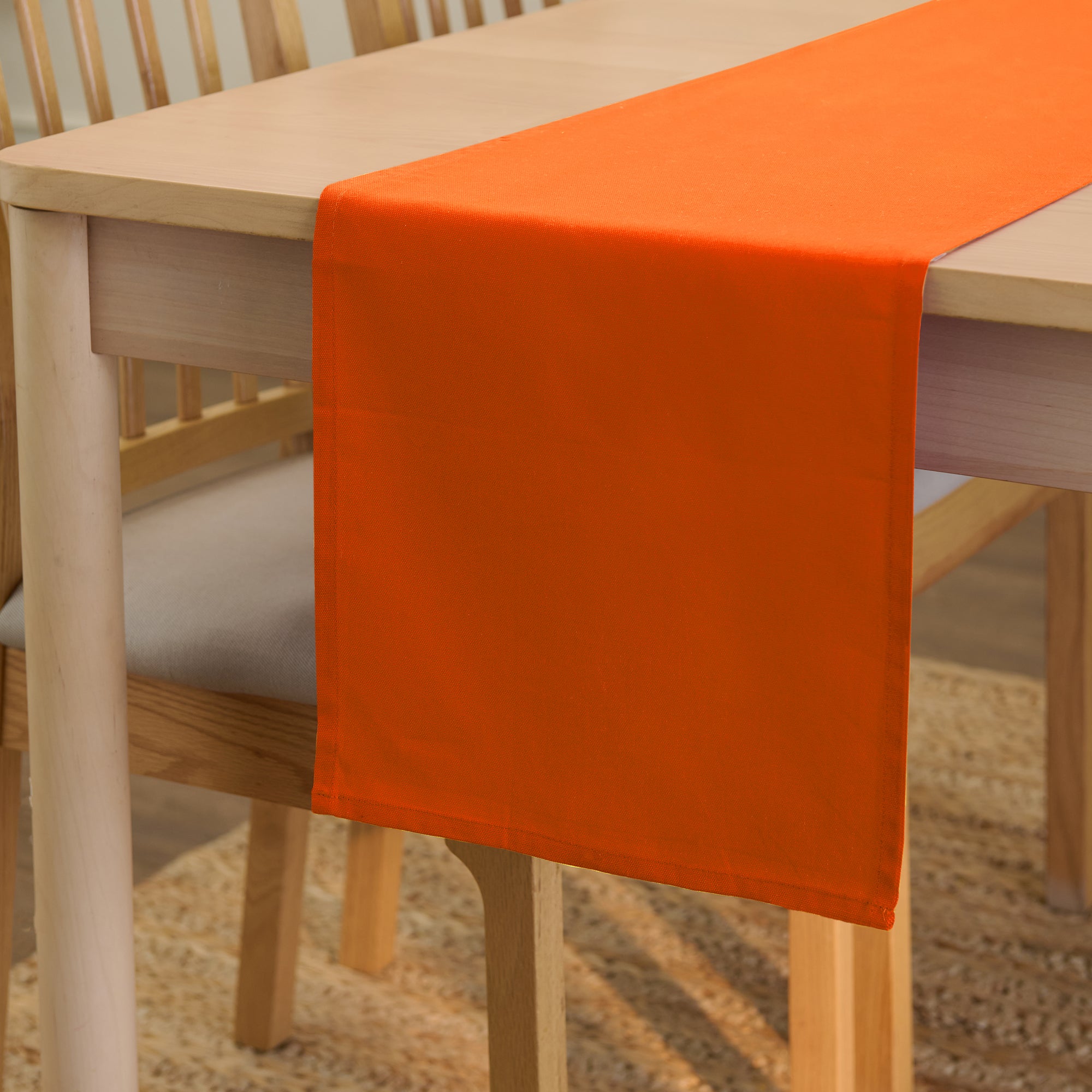 Cotton Orange Table Runner (Pack of 1)