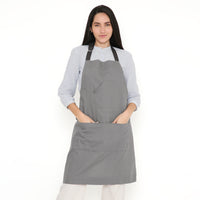 Cotton Grey Apron (Pack of 1)