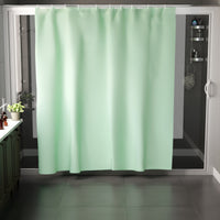 Polyester Mint Shower Curtain (Pack of 1)