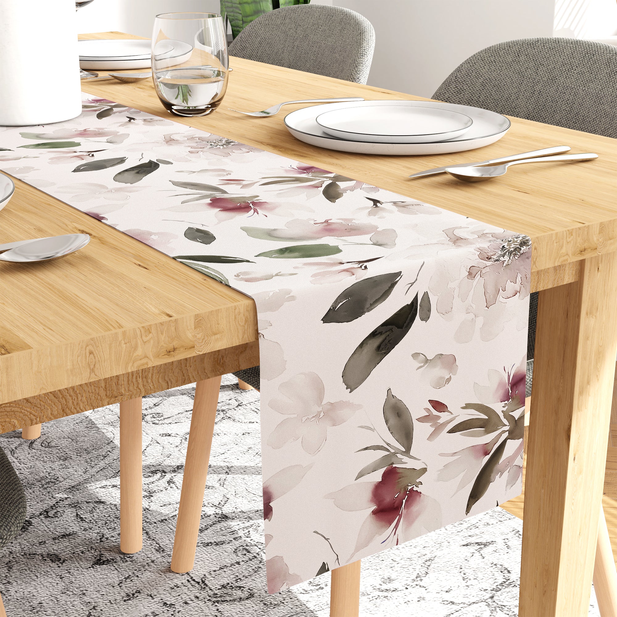 Blackout Polyester F1 Neutral Table Runner (Pack of 1)