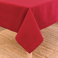Cotton Deep Red Table Cloth (Pack of 1)