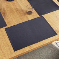 Cotton Solid Grey Placemat (Pack of 6)
