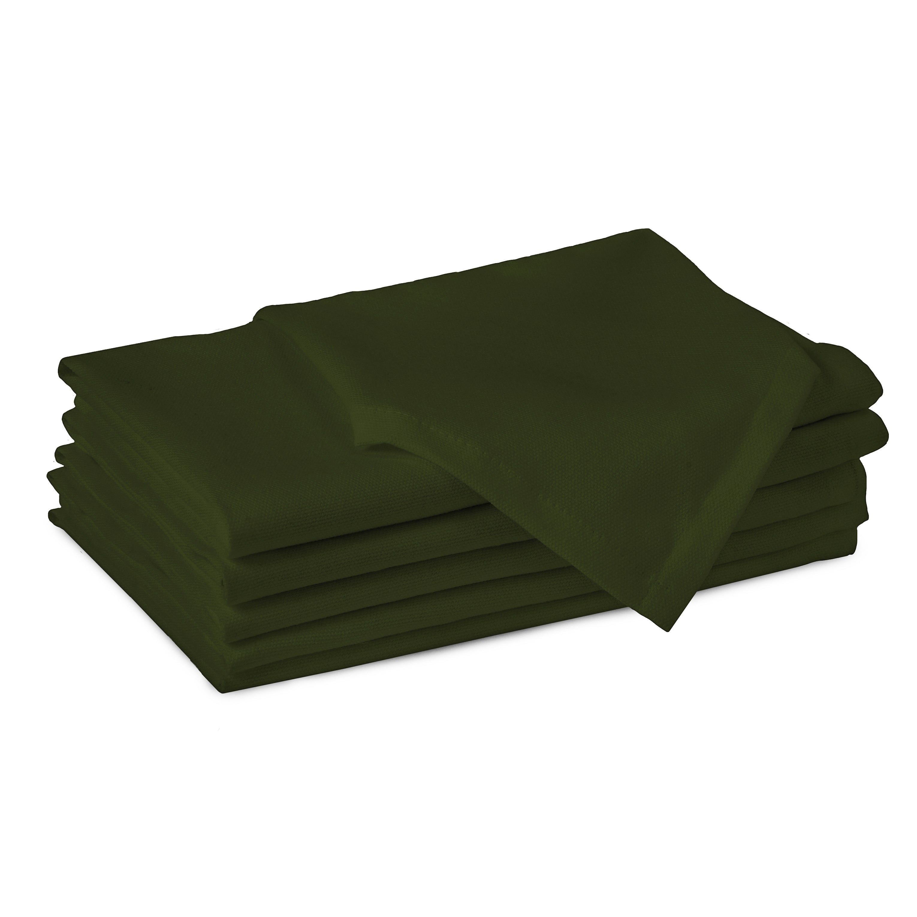 Cotton Leaf Green Table Napkins (Pack of 6)
