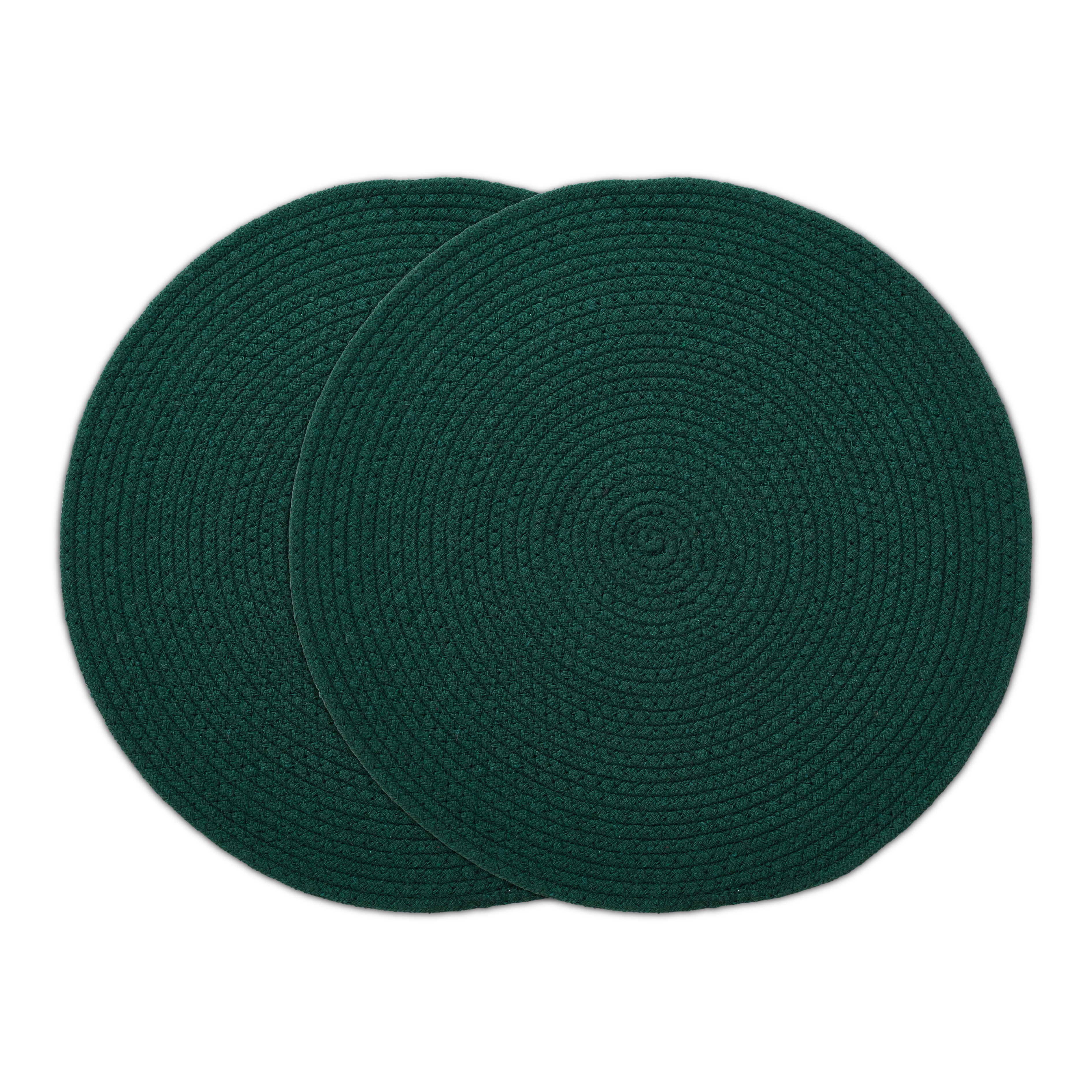 Cotton Dark Green Placemat (Pack of 2)