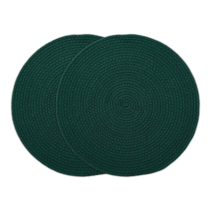 Cotton Dark Green Placemat (Pack of 2)