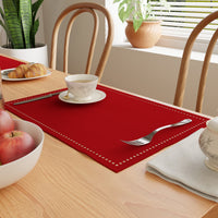 Cotton Red Placemat (Pack of 4)