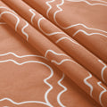 Polyester Printed Trellis Copper Fabric (Pack of 1)