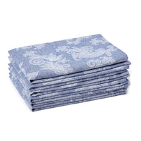 Cotton Blue Table Napkins (Pack of 6)