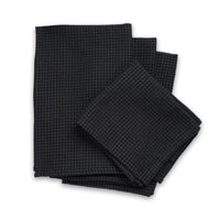 Waffle Grey Black Kitchen Towel (Pack of 4)