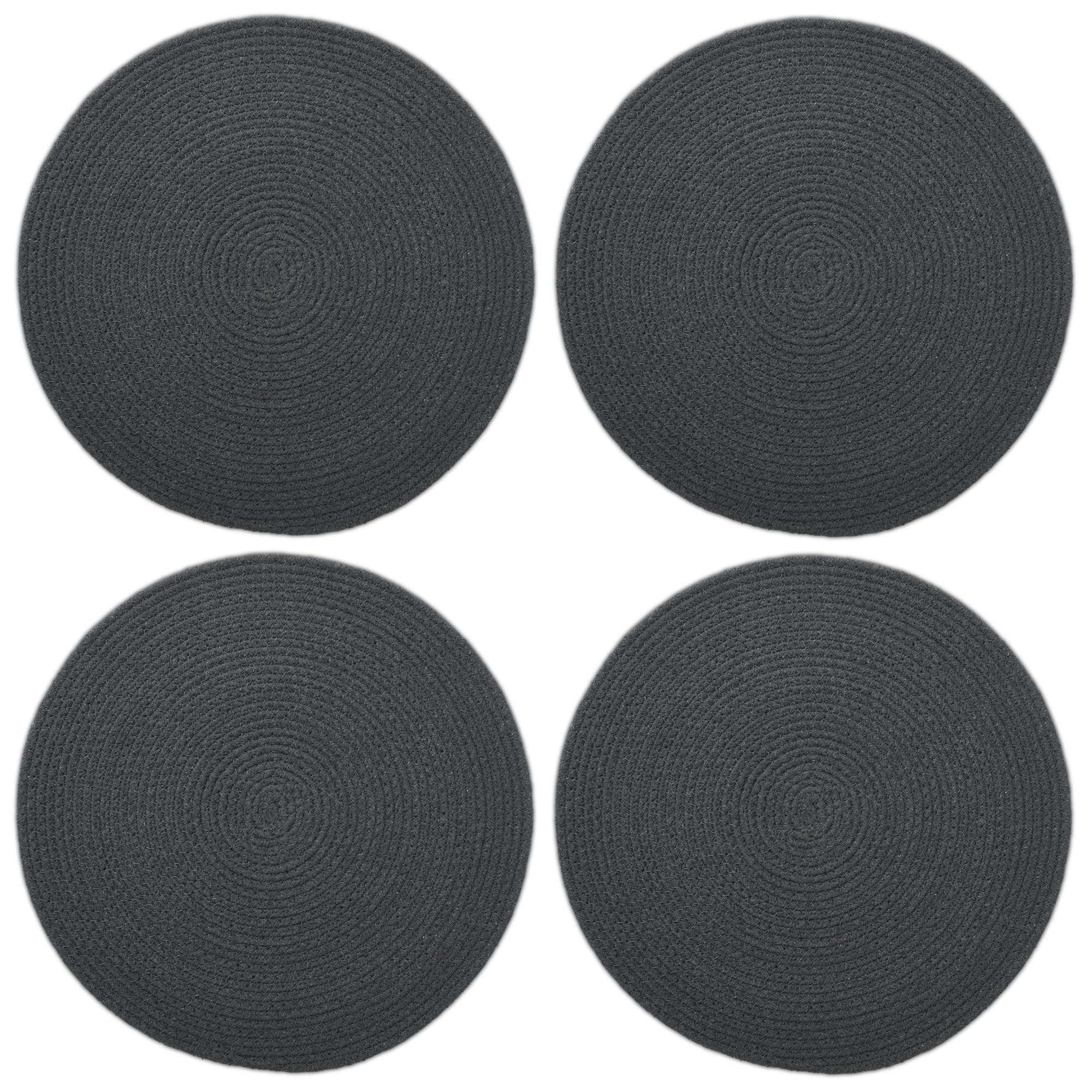 Cotton Dark Grey Placemat (Pack of 4)