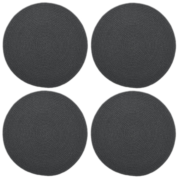 Cotton Dark Grey Placemat (Pack of 4)