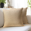 Jute Cherry Fawn Cushion Cover (Pack of 2)