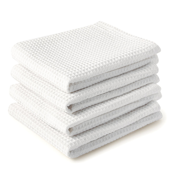 Cotton White Kitchen Towel (Pack of 4)