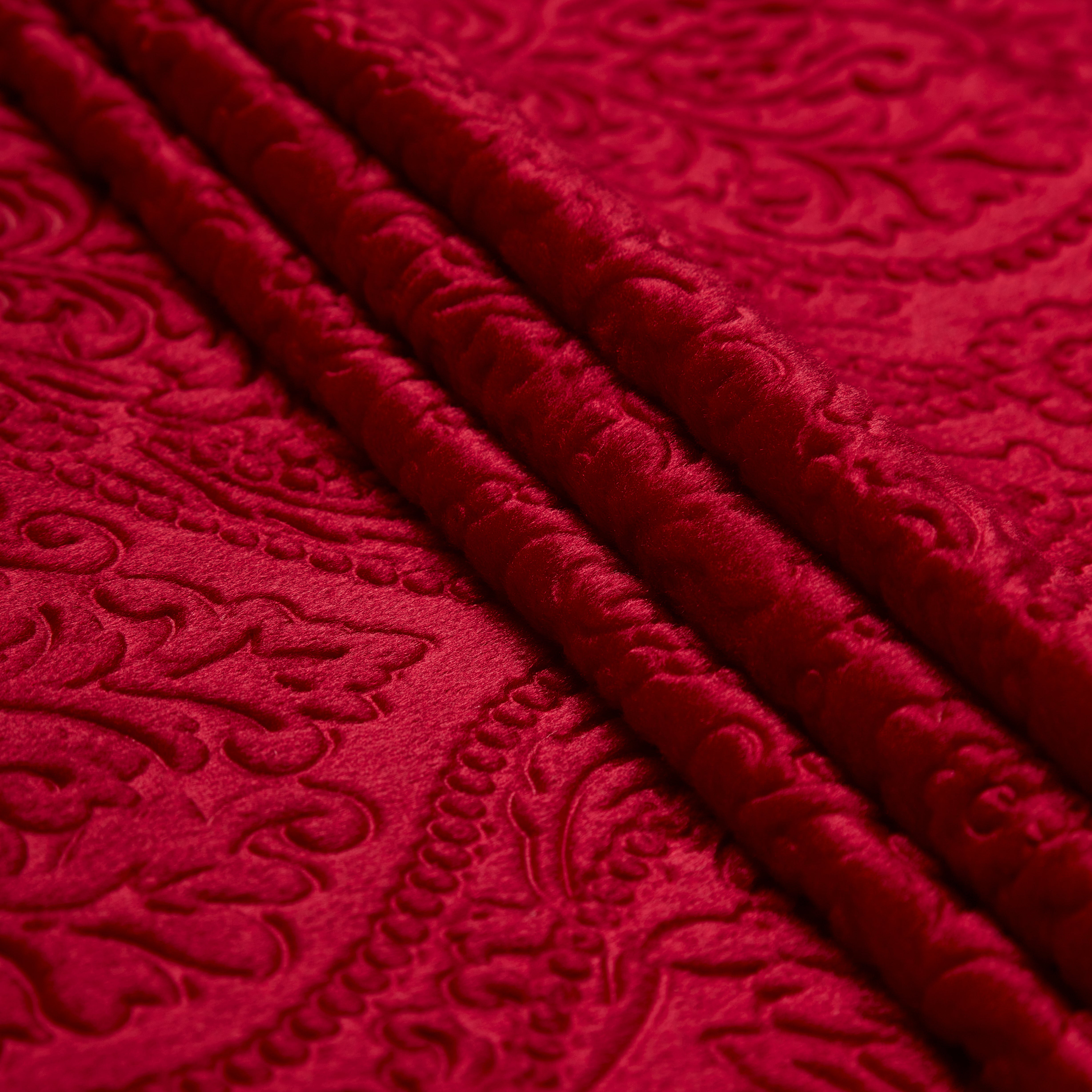 Embossed Velvet Fabric Material By Meter | Sofa Cloth Material | Unstitched Fabric For Making Cushion Cover, Sofa Cover, Backdrop| 175 GSM, Width 54 Inches | Order By Meter