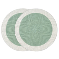 Cotton Sage & Off White Placemat (Pack of 2)