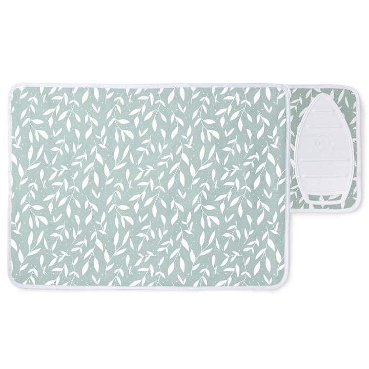 20s Sheeting Green Leaflet Ironing Mat (Pack of 1)