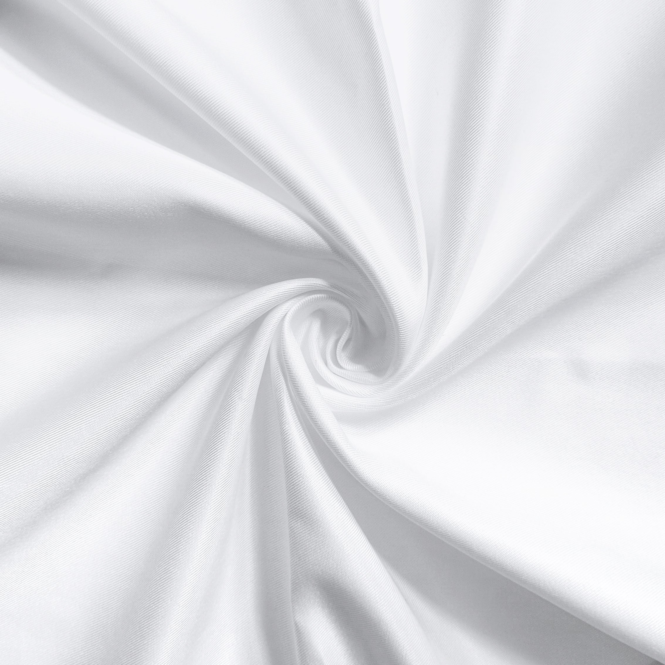 Polyester Solid White Fabric 1 Meter