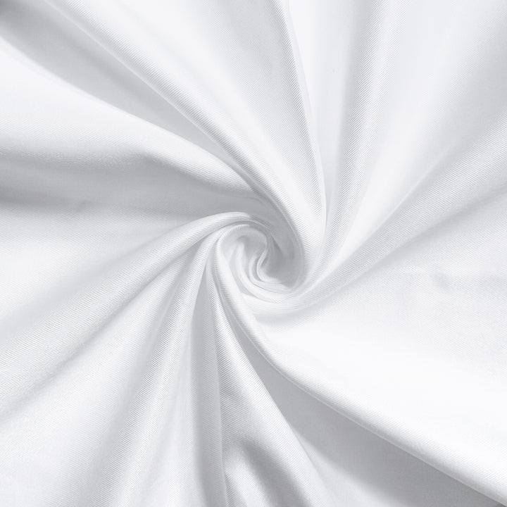 Polyester Solid White Fabric 1 Meter