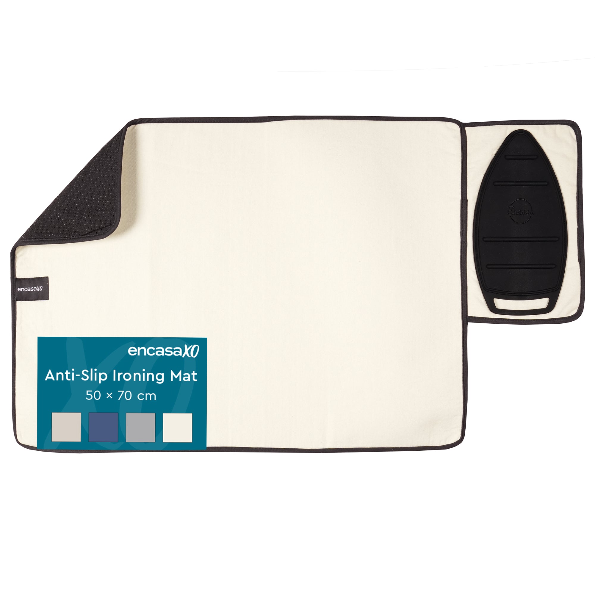 Cotton Natural Luxury Anti-Slip & Table Protector Ironing Mat (Pack of 1)