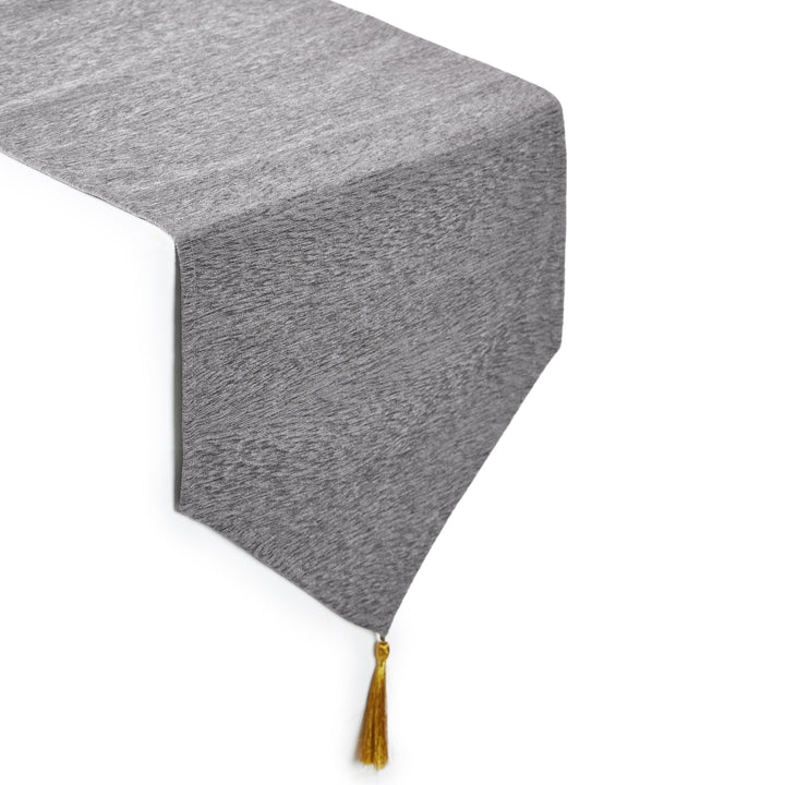 Chenille Silver Table Runner (Pack of 1)