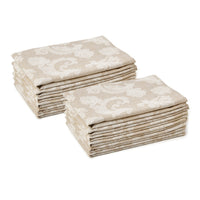 Cotton Beige Table Napkins (Pack of 12)