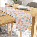 Cotton Twill Triangles Apricot Table Runner (Pack of 1)