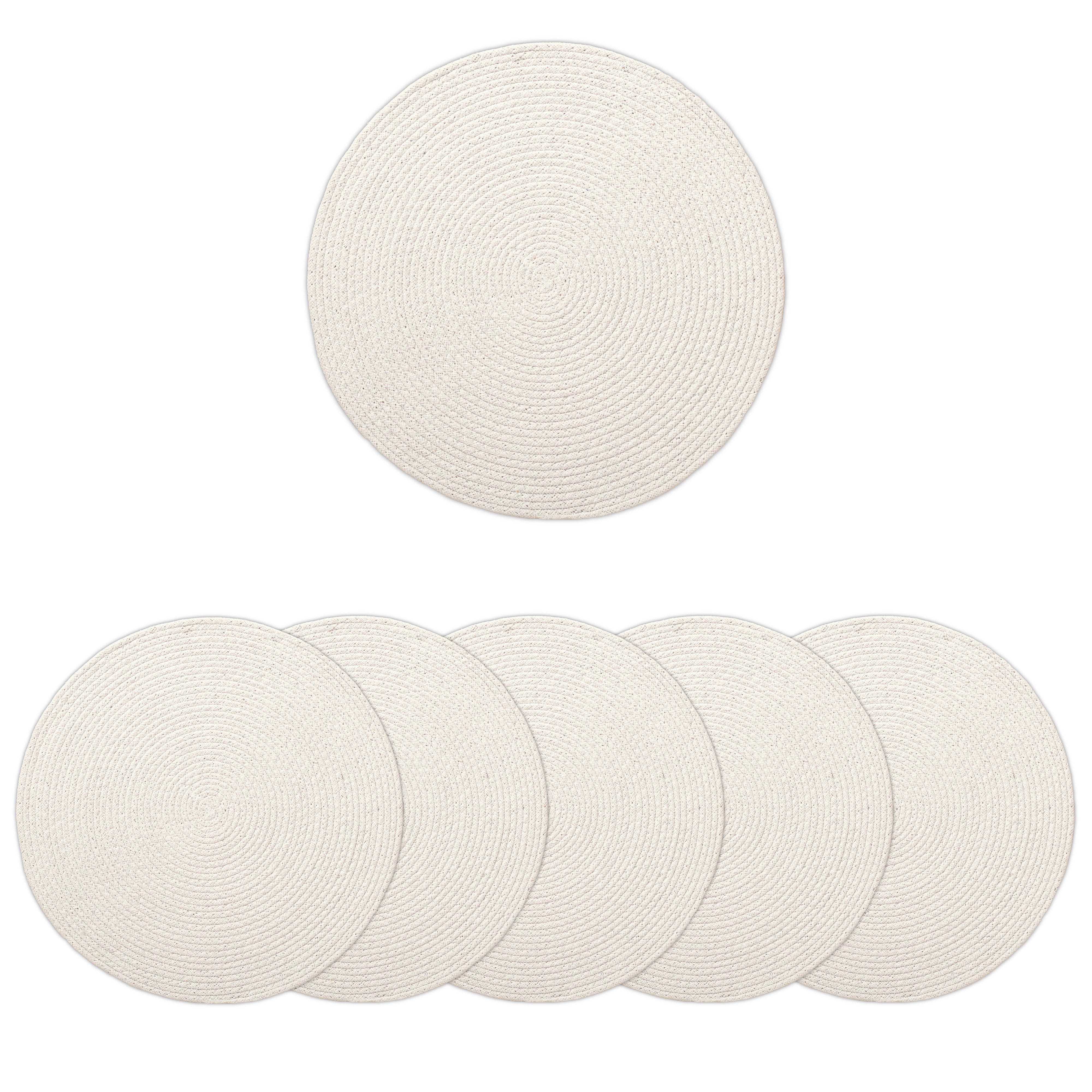 Cotton Off White Placemat (Pack of 6)