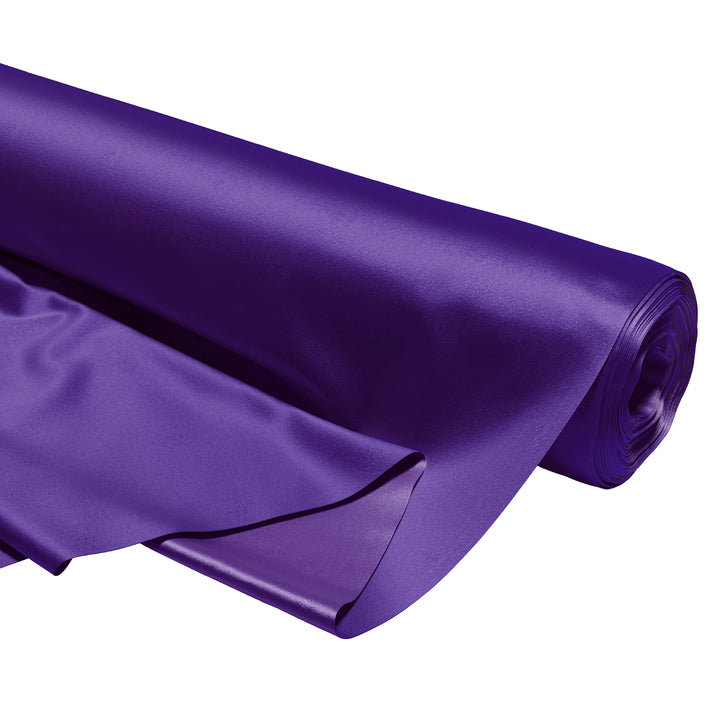 Satin Polyester Silk Violet Fabric