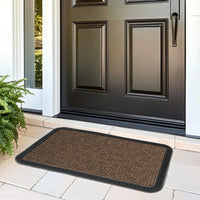 Polypropylene Main Door Entrance Mats Welcome Mat with Rubber Border | Anti Slip Rubber Backing | Ideal for Home, Outdoor, Balcony, Office | Pack of 1