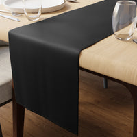 PVC Leather Black Table Runner (Pack of 1)