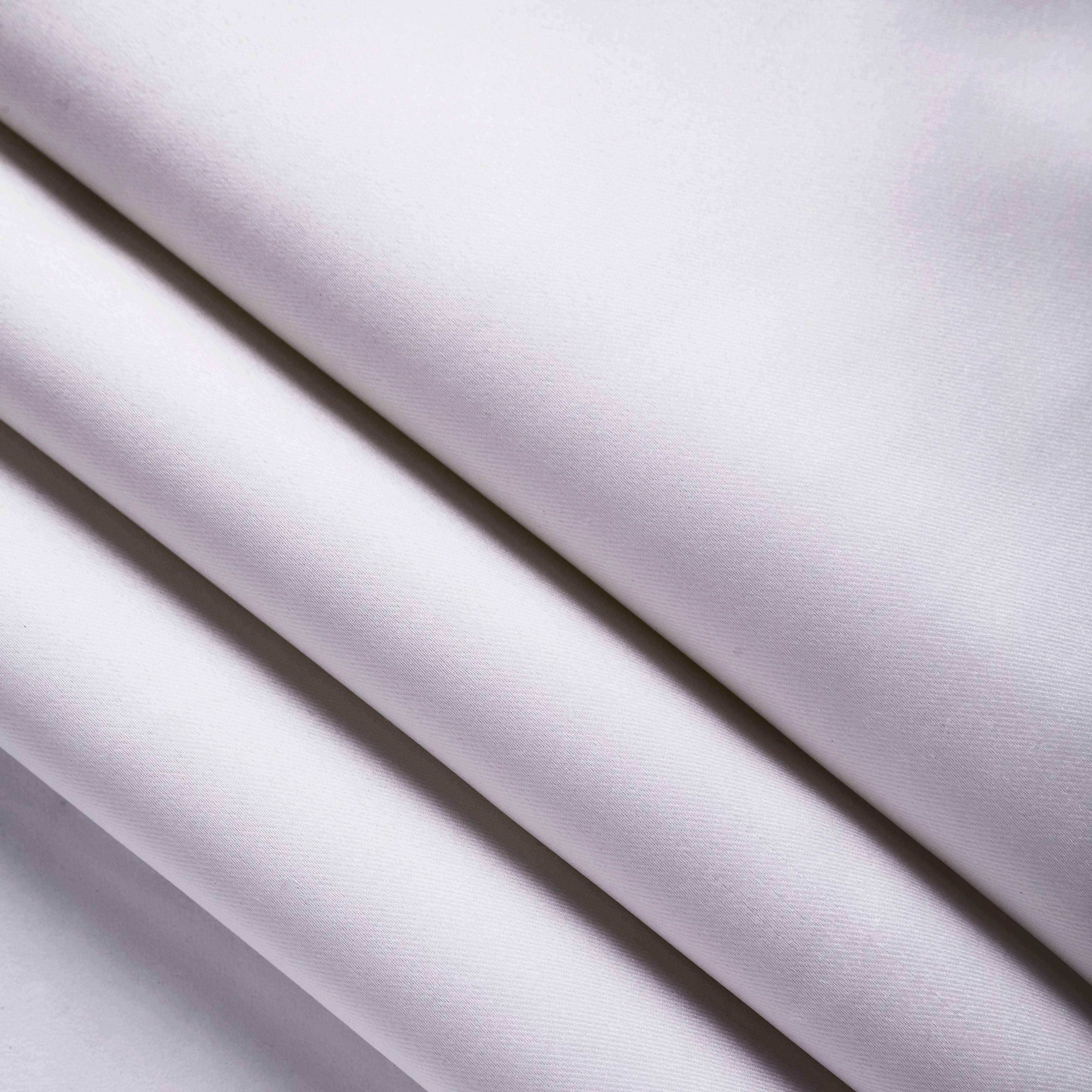 Polyester Solid White Grey Fabric (1 Meter)