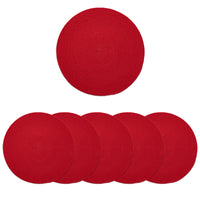 Cotton Red Placemat (Pack of 6)