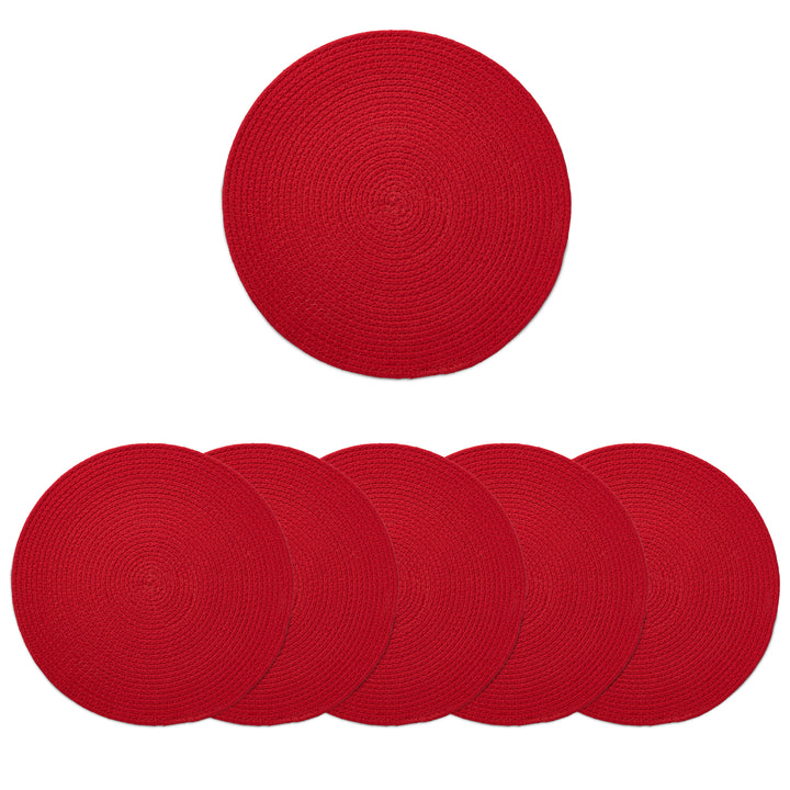 Cotton Red Placemat (Pack of 6)