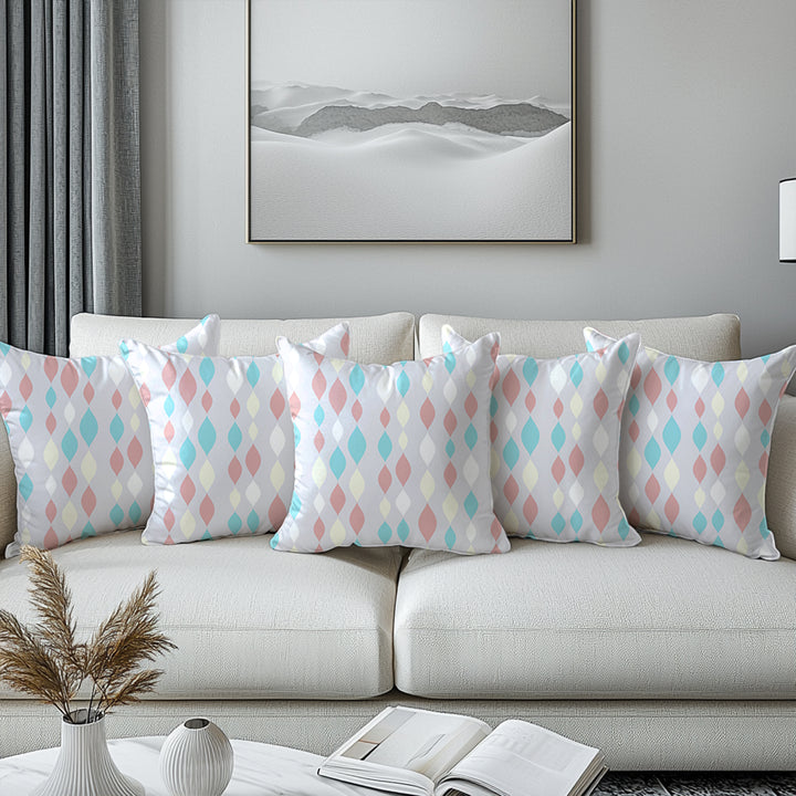 Micro Teardrops Lilac Cushion Cover