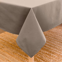 Cotton Taupe Table Cloth (Pack of 1)