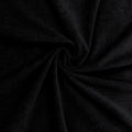 Chenille - Solid Black Fabric (Pack of 1)