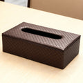 Faux Leather Copper Tissue Box (Pack of 1)