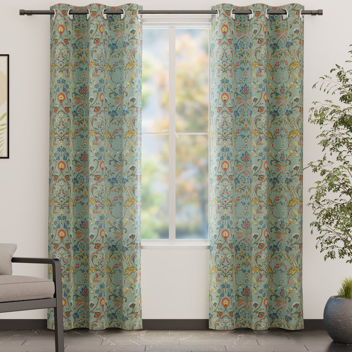 Blackout Polyester T1 Timeless Curtain (Pack of 2)