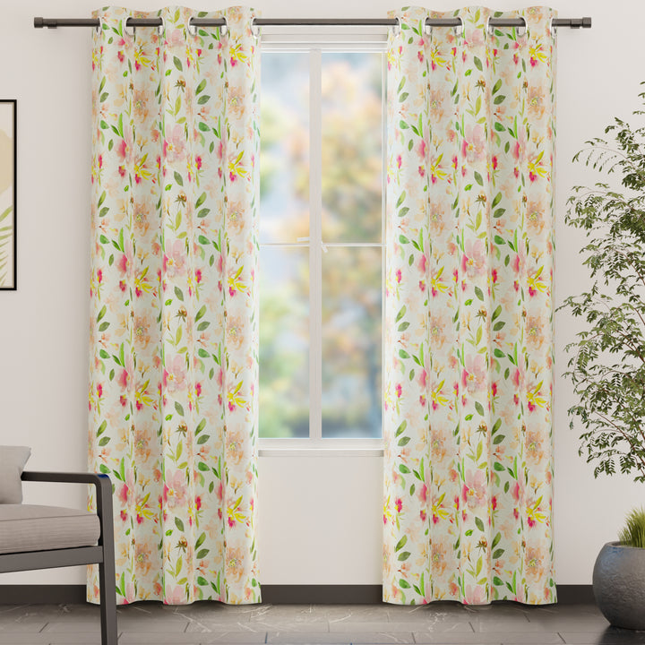 Blackout Polyester F1 Sunshine Curtain (Pack of 2)