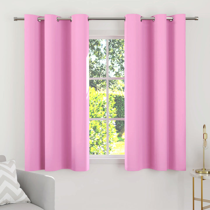 Blackout Light Pink Curtain (Pack of 2)
