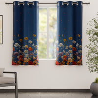 Blackout J2 Blue Curtain (Pack of 2)