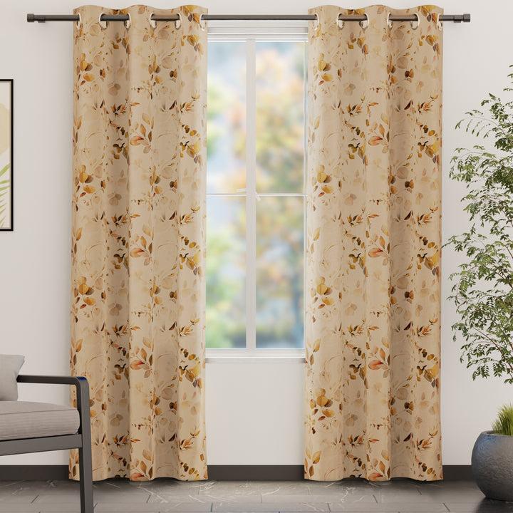 Blackout L1 Gold Curtain (Pack of 2)