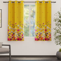 Blackout J2 Yellow Curtain (Pack of 2)