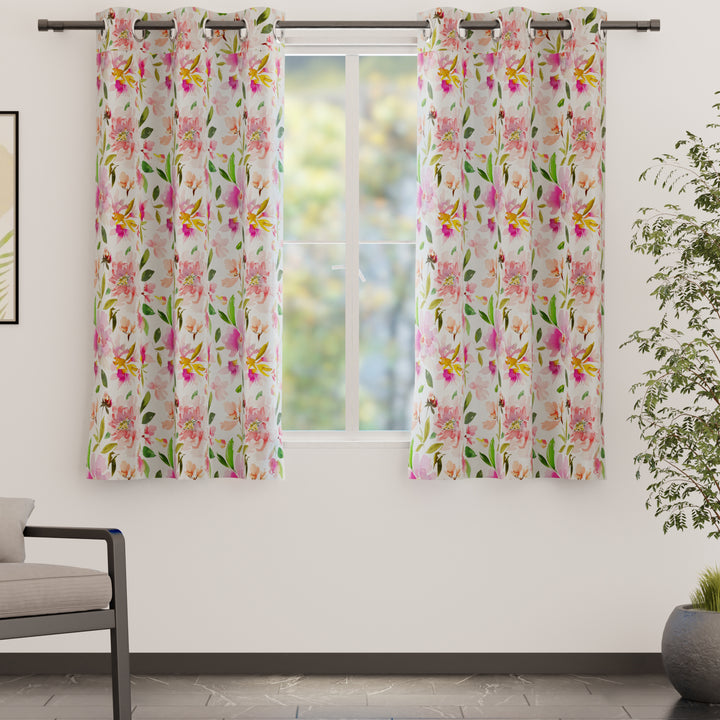 Blackout Polyester F1 Spring Curtain (Pack of 2)