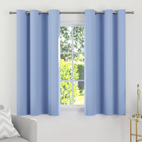 Blackout Light Blue Curtain (Pack of 2)